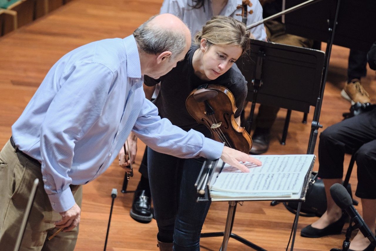 Iván Fischer and Vilde Frang in rehearsal &copy; István Kurcsák | Budapest Festival Orchestra