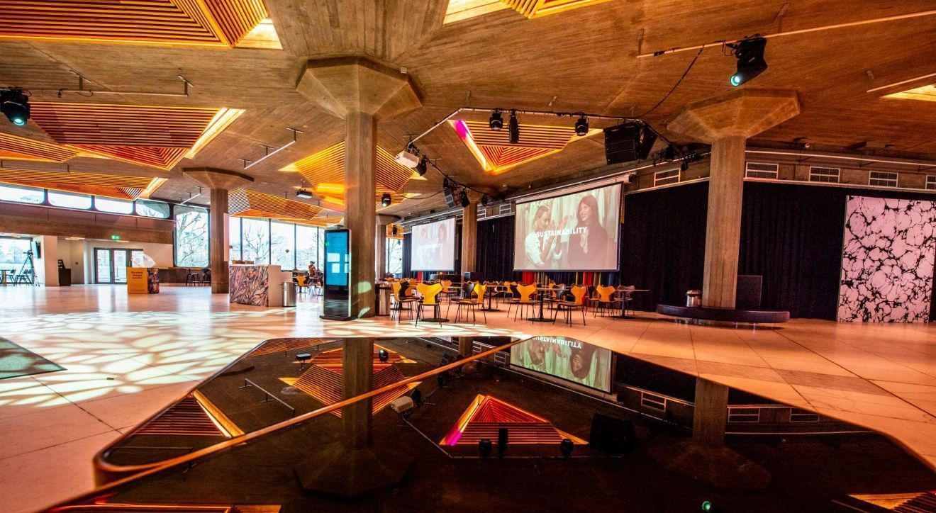 Foyer of Southbank's Queen Elizabeth Hall
