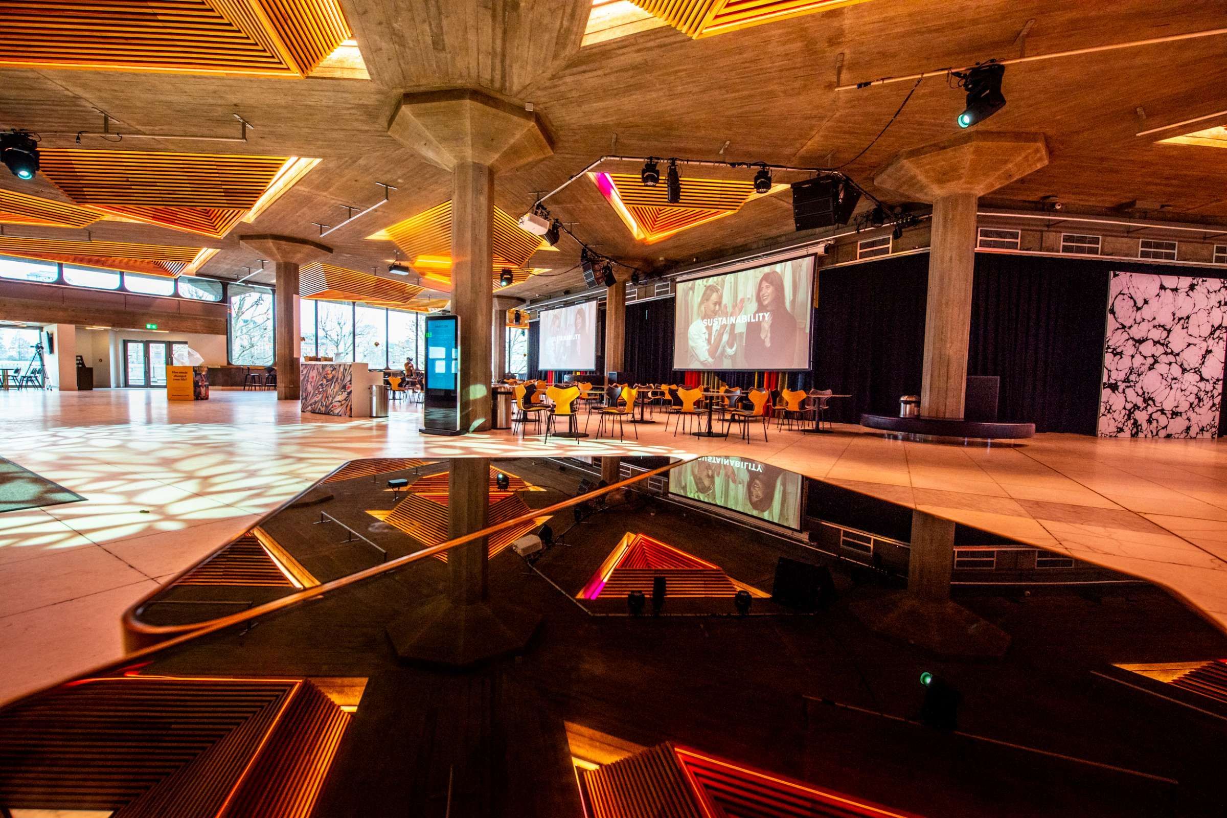 Foyer of Southbank's Queen Elizabeth Hall