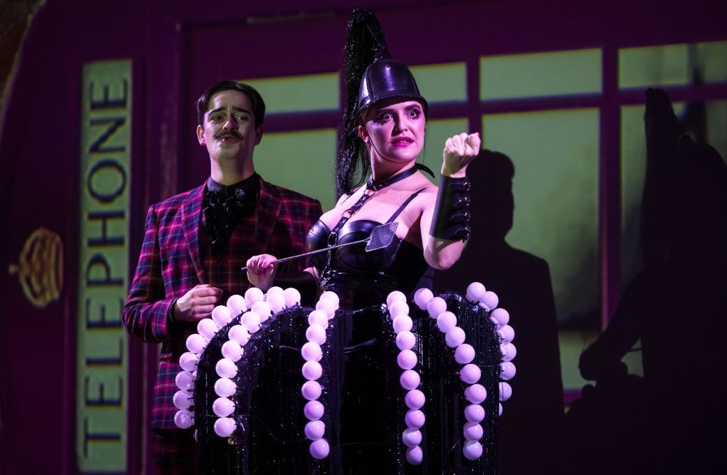 Jacob Phillips (Nick Shadow) and Georgia Mae Ellis (Mother Goose) &copy; Craig Fuller