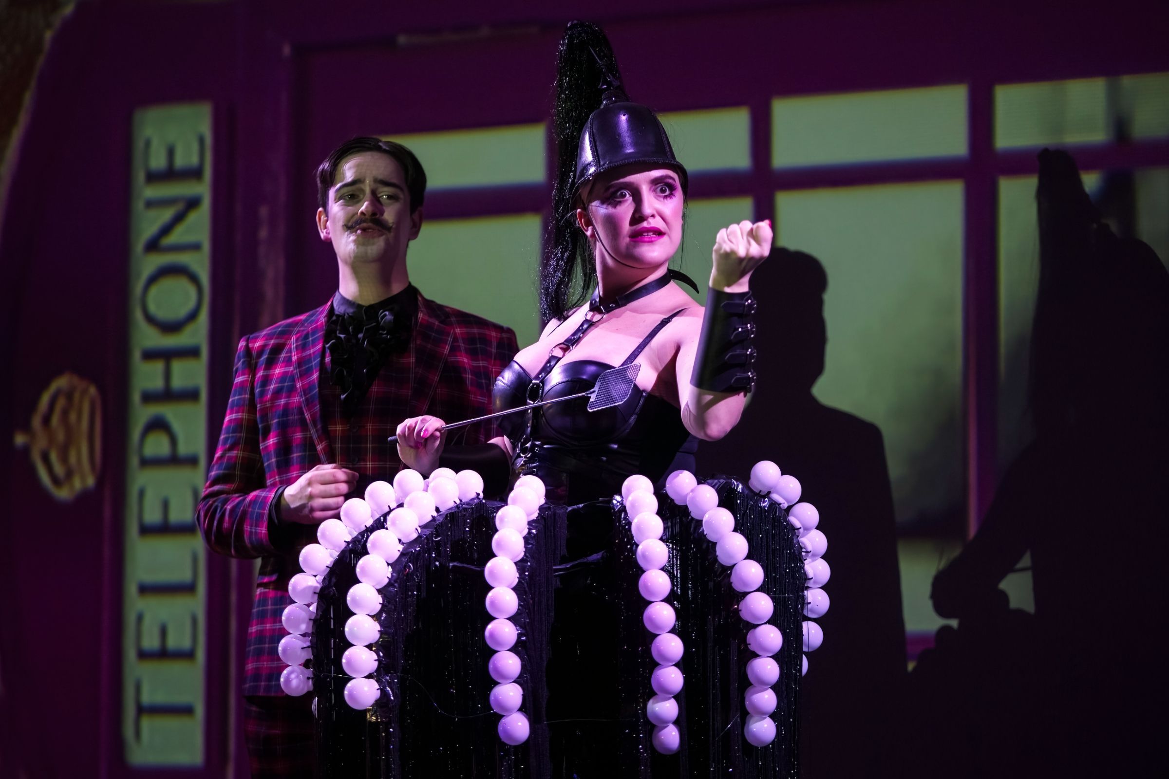 Jacob Phillips (Nick Shadow) and Georgia Mae Ellis (Mother Goose) &copy; Craig Fuller