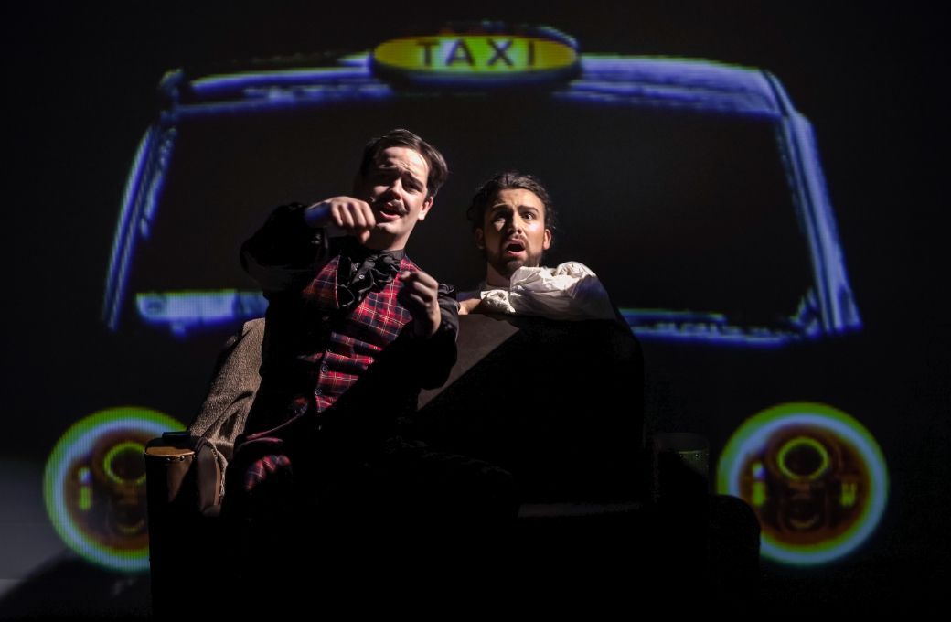 Jacob Phillips (Nick Shadow) and Ryan Vaughan Davies (Tom Rakewell) &copy; Craig Fuller