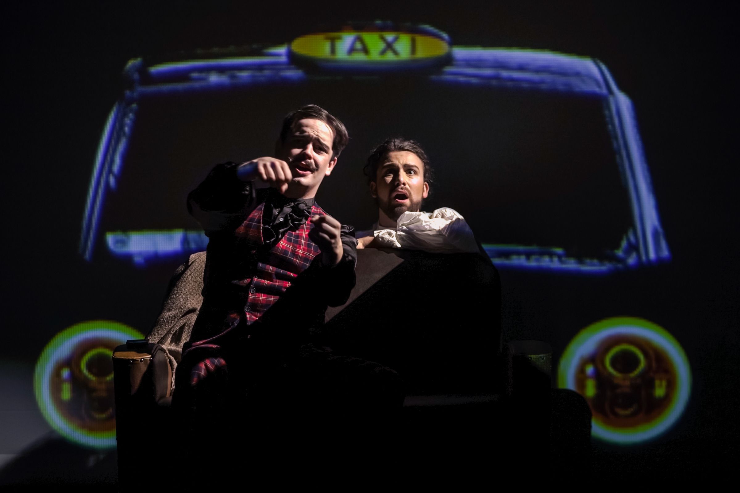 Jacob Phillips (Nick Shadow) and Ryan Vaughan Davies (Tom Rakewell) &copy; Craig Fuller
