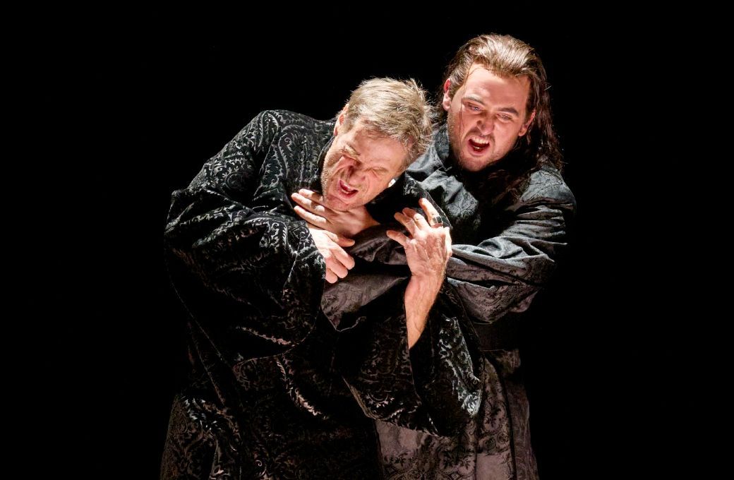 Simon Keenlyside (Macbeth) und Freddie De Tommaso (Macduff) &copy; Wiener Staatsoper | Michael P&ouml;hn