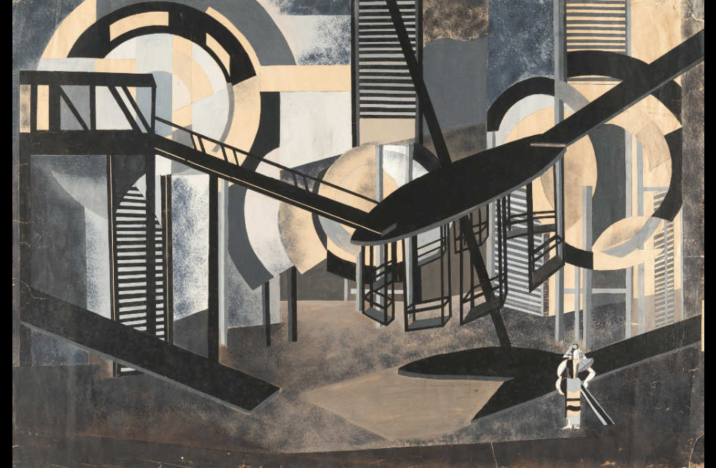Aleksandra Ekster, backdrop for a production by Alexandre Tairov, Moscow, 1924 &copy; Public Domain | Galerie Le Minotaure