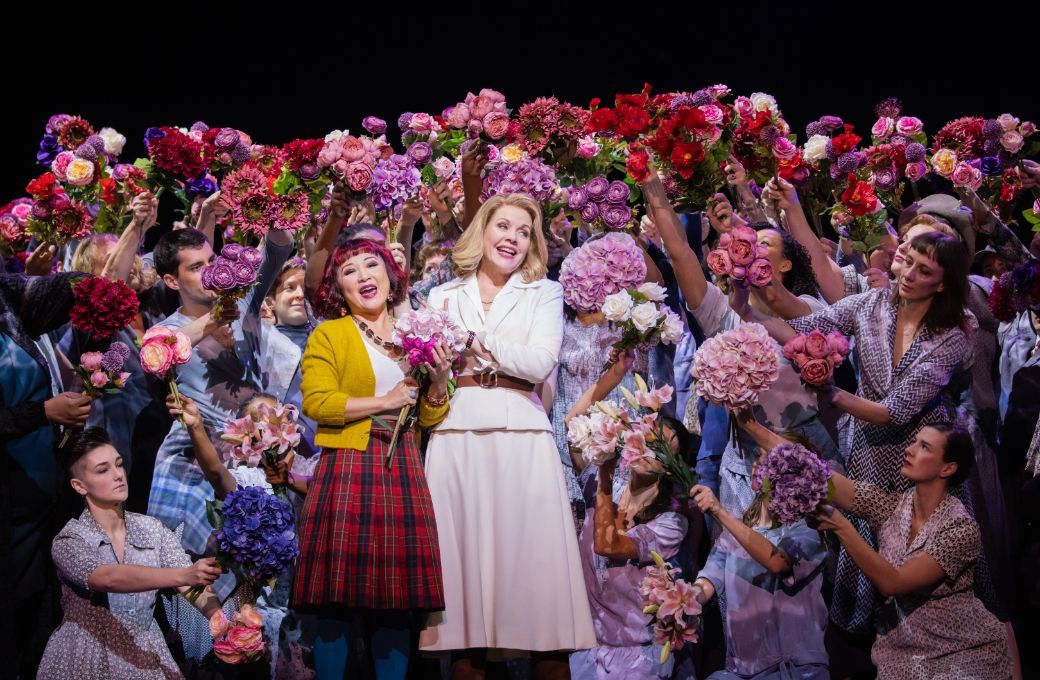 Kathleen Kim (Barbara) and Renée Fleming (Clarissa Vaughan) &copy; Evan Zimmerman | Met Opera