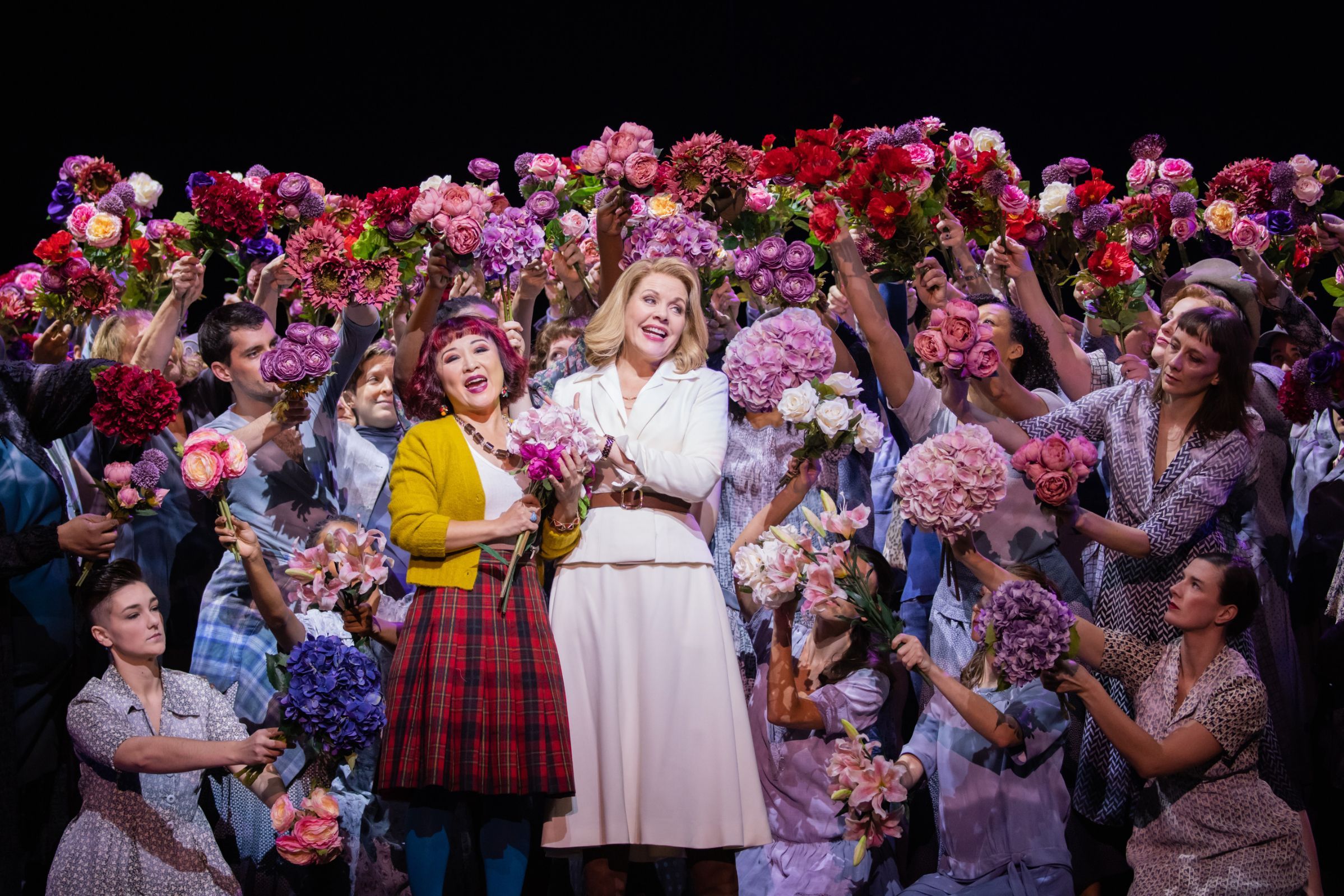 Kathleen Kim (Barbara) and Renée Fleming (Clarissa Vaughan) &copy; Evan Zimmerman | Met Opera