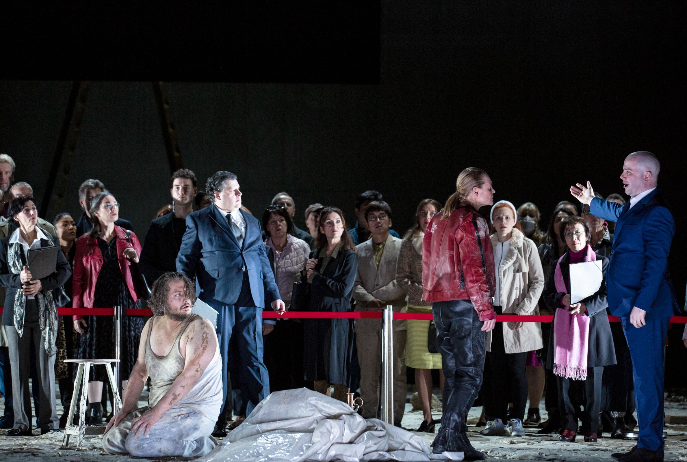 Robert Watson (Florestan), Ingela Brimberg (Leonore) und Thomas Lehman (Don Fernando) &copy; Bernd Uhlig