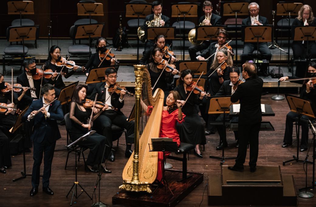 Jin Ta, Gulnara Mashurova and Ludovic Morlot &copy; Singapore Symphony Orchestra | Alvin Ho