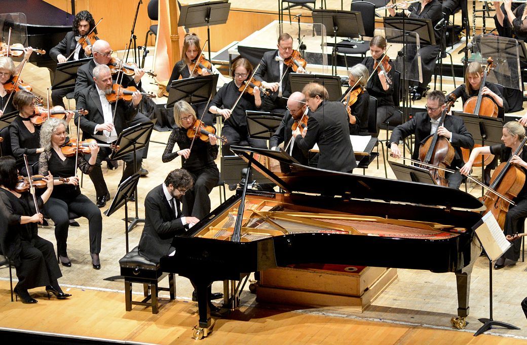 Roman Rabinovich, Ludovic Morlot and the RSNO &copy; Jessica Cowley
