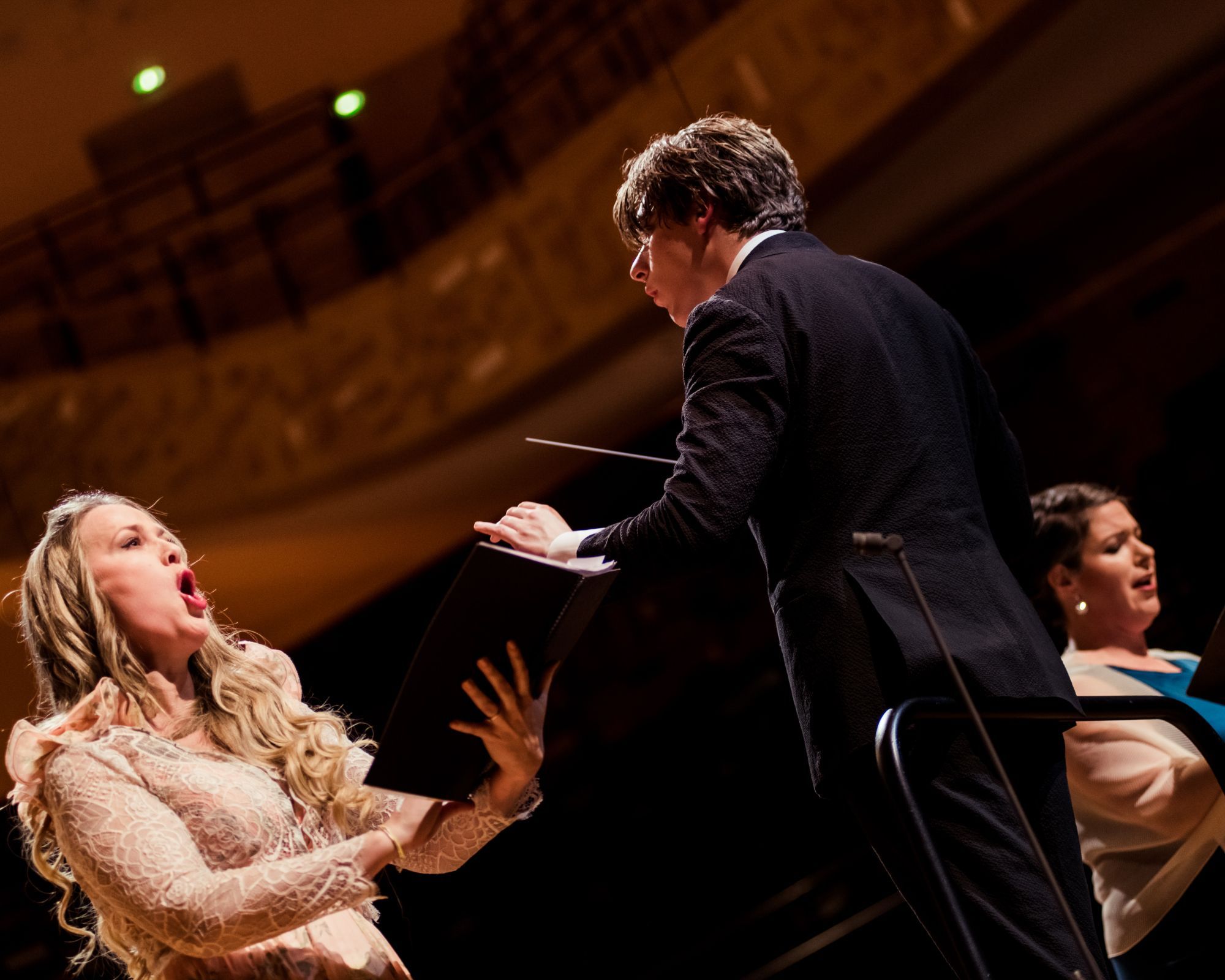 Mari Eriksmoen, Klaus Mäkelä et Wiebke Lehmkuhl © Mathias Benguigui