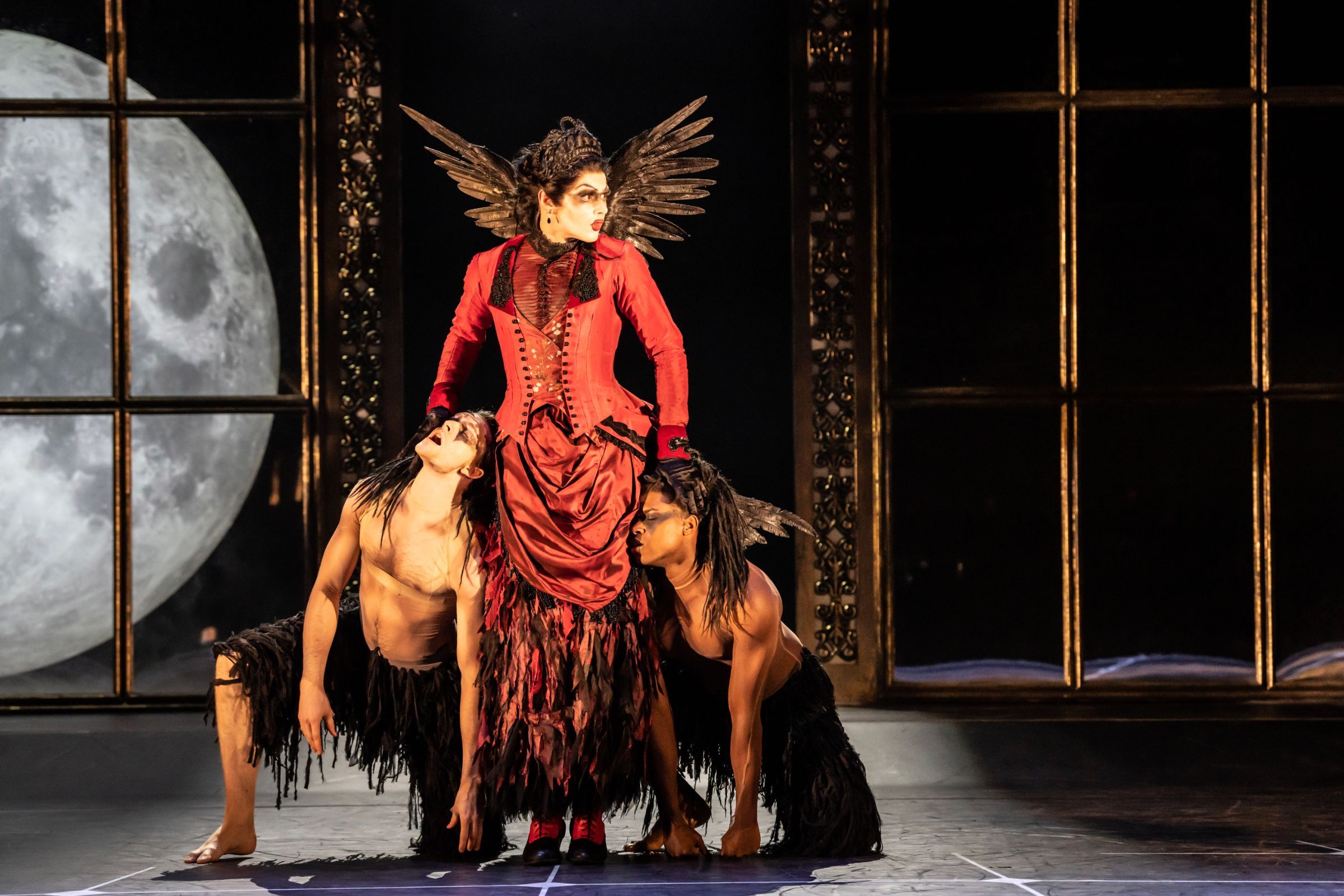 Paris Fitzpatrick (Carabosse), Ben Brown and Perreria De Jesus Franque &copy; Johan Persson