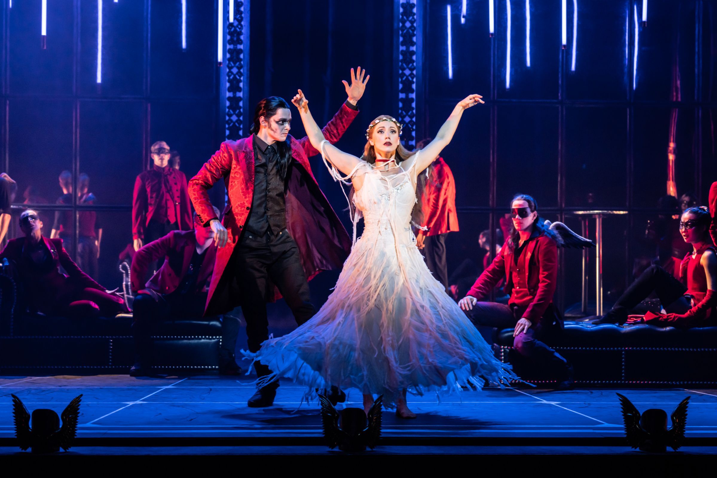 Paris Fitzpatrick (Caradoc) and Ashley Shaw (Aurora) &copy; Johan Persson