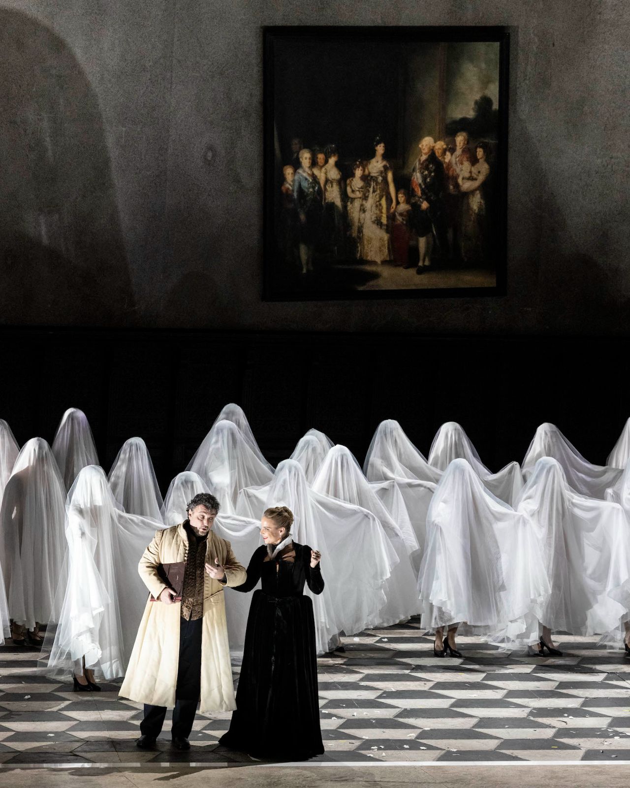 Ludovic Tézier (Posa) and Elīna Garanča (Eboli) &copy; Luciano Romano