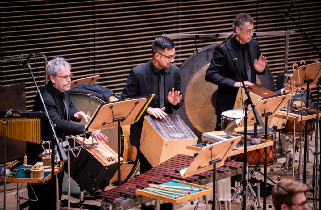 The New York Philharmonic percussion © Chris Lee