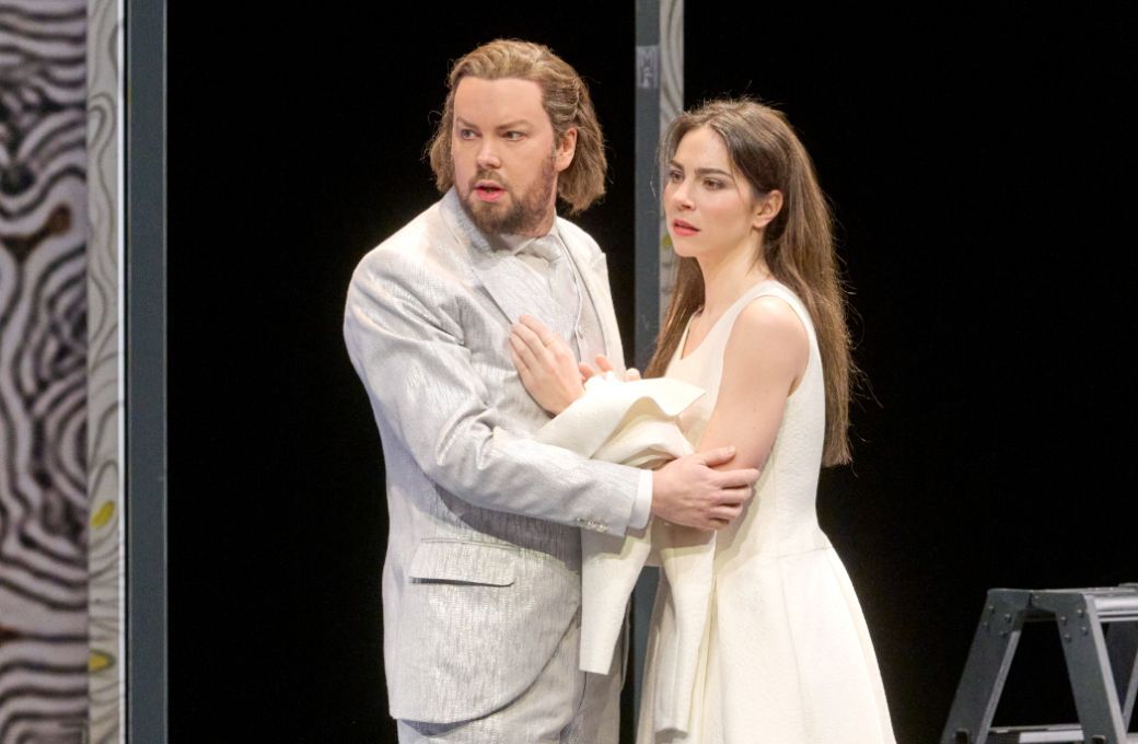 David Butt Philip (Walther von Stolzing) und Hanna-Elisabeth M&uuml;ller (Eva) &copy; Michael P&ouml;hn | Wiener Staatsoper
