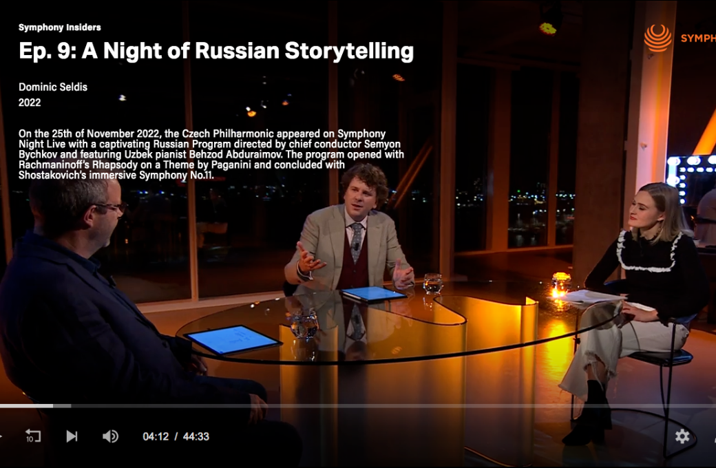 &ldquo;Symphony Insiders&rdquo; commentary strand &copy; Symphony Media