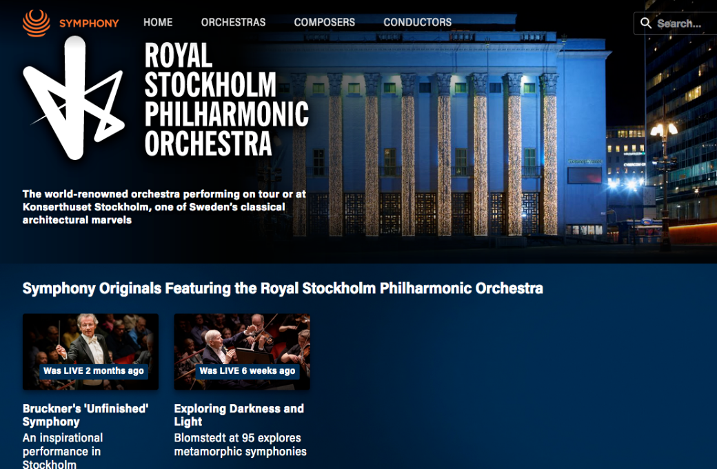 Royal Stockholm Philharmonic on Symphony.live &copy; Symphony Media