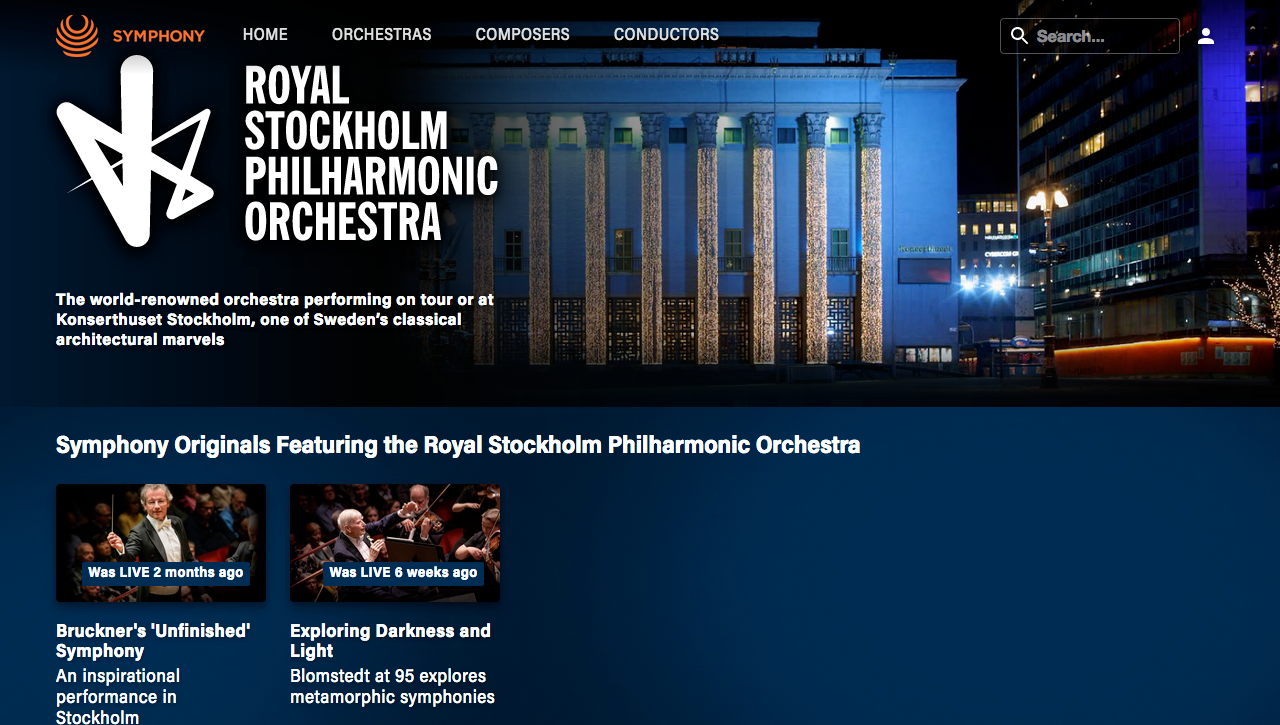 Royal Stockholm Philharmonic on Symphony.live &copy; Symphony Media