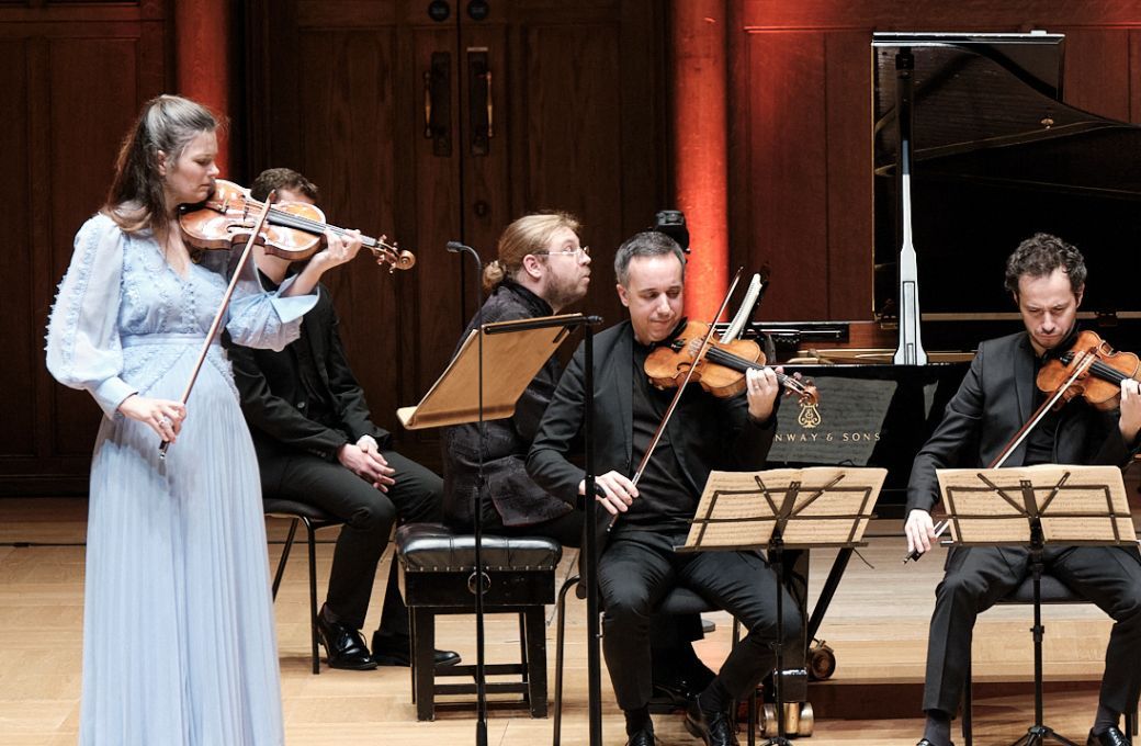 Janine Jansen, Denis Kozhukhin, Pierre Colombet and Gabriel Le Magadure © Russell Duncan