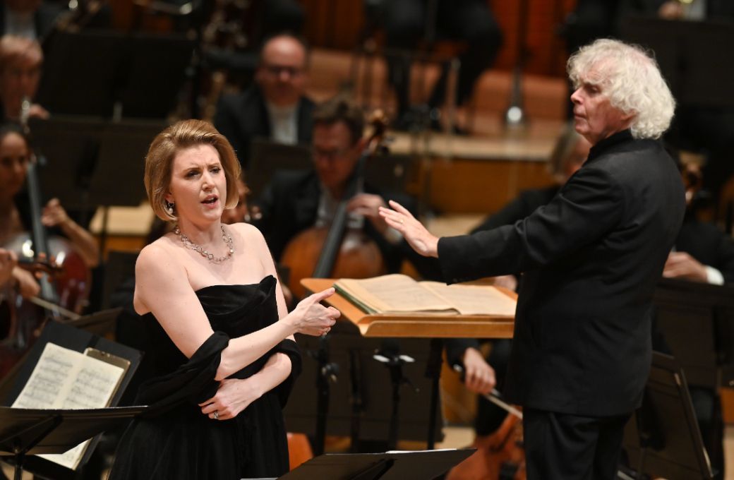 Amanda Majeski and Sir Simon Rattle © LSO | Mark Allan