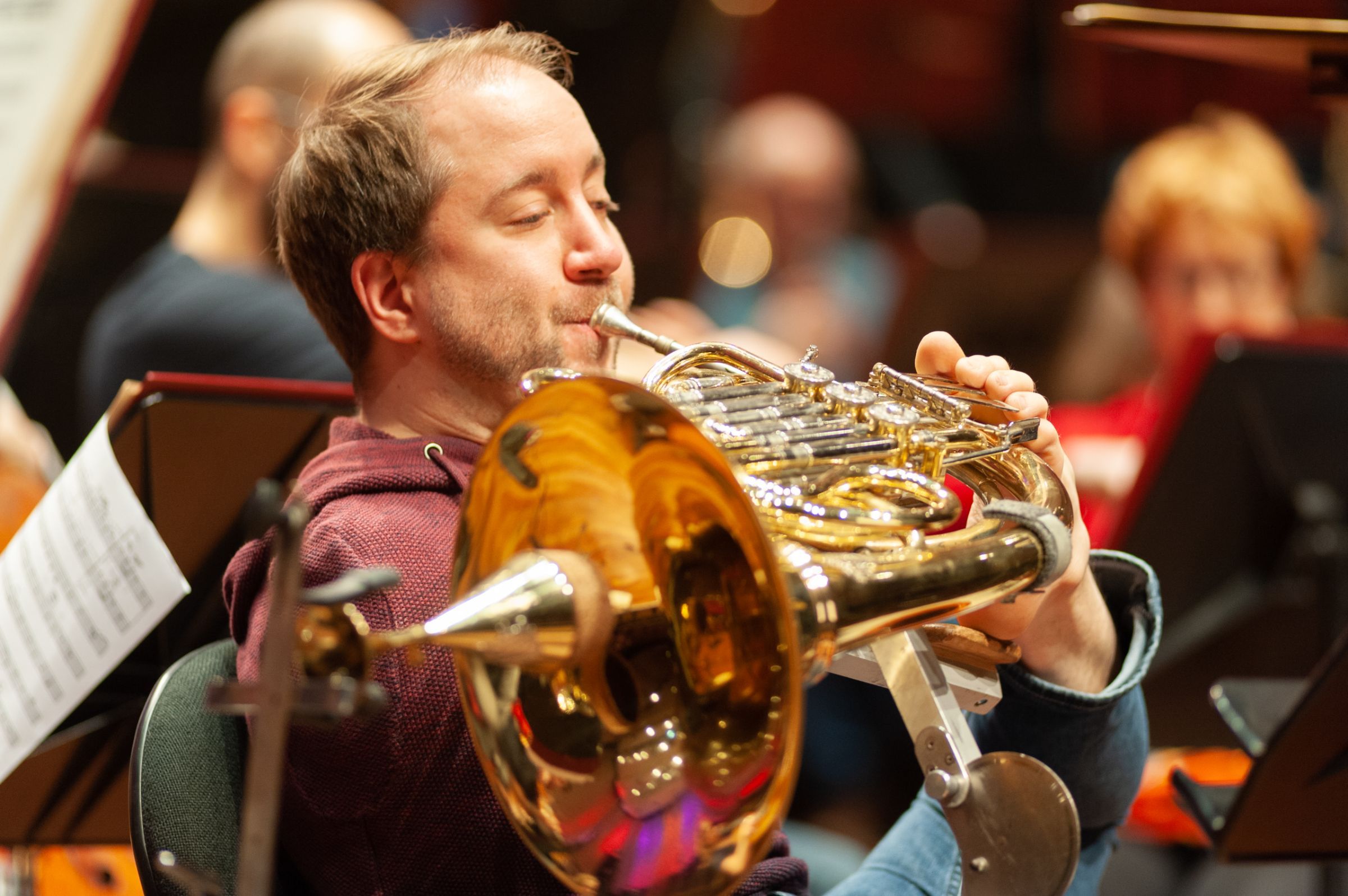 Felix Klieser in rehearsal with the Bournemouth Symphony Orchestra &copy; Bournemouth Symphony Orchestra