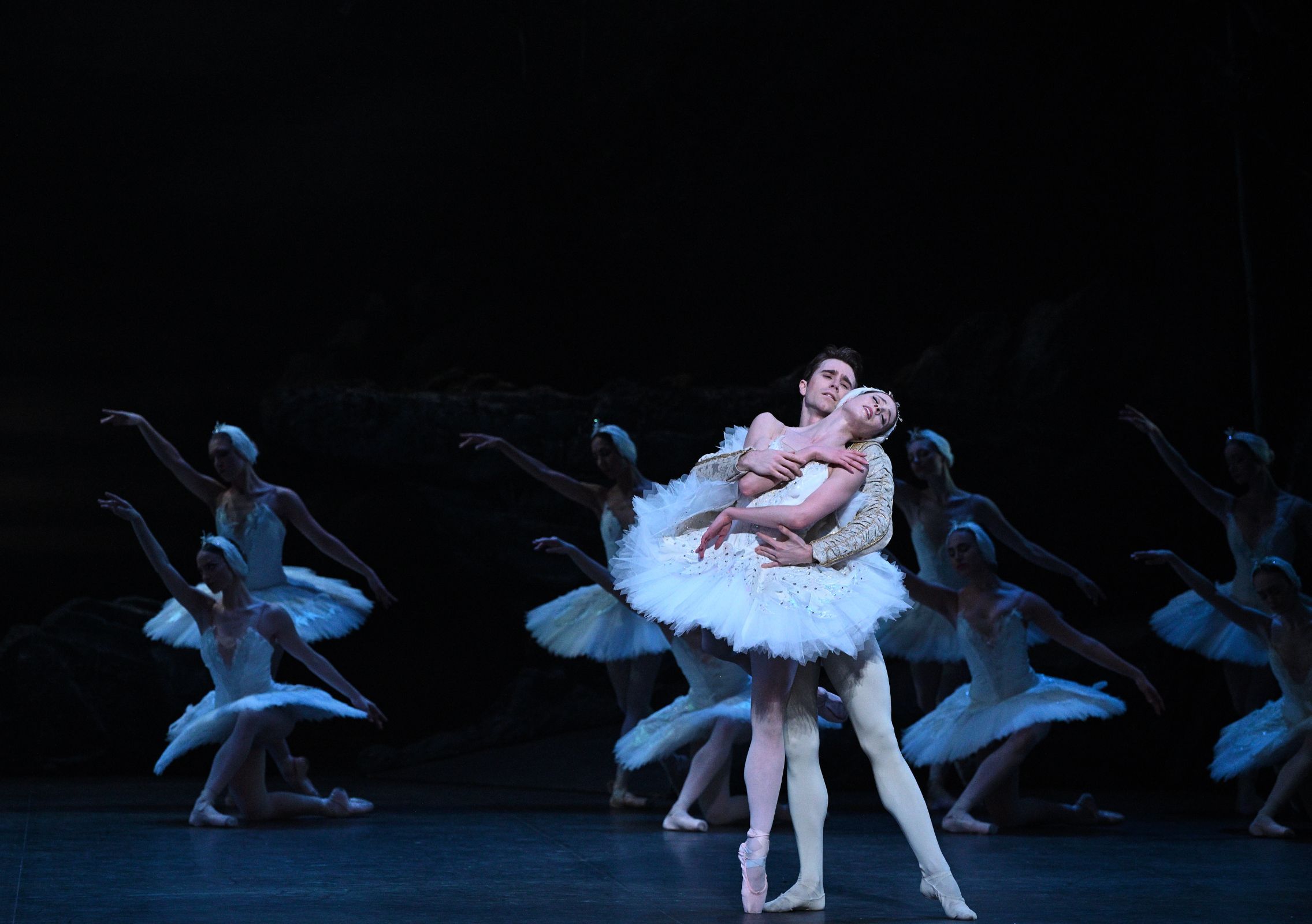 Emma Hawes and Aitor Arrieta in Act 2 <i>Swan Lake</i> &copy; Laurent Liotardo