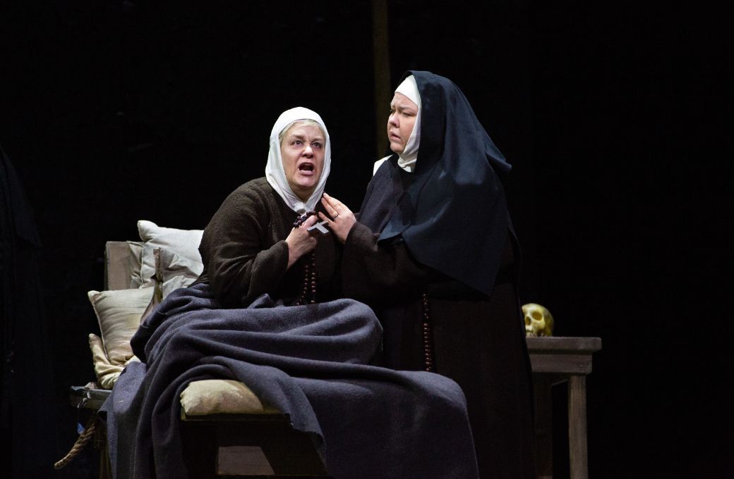 Alice Coote (Madame de Croissy) and Jamie Barton (M&egrave;re Marie) &copy; Marty Sohl | Met Opera
