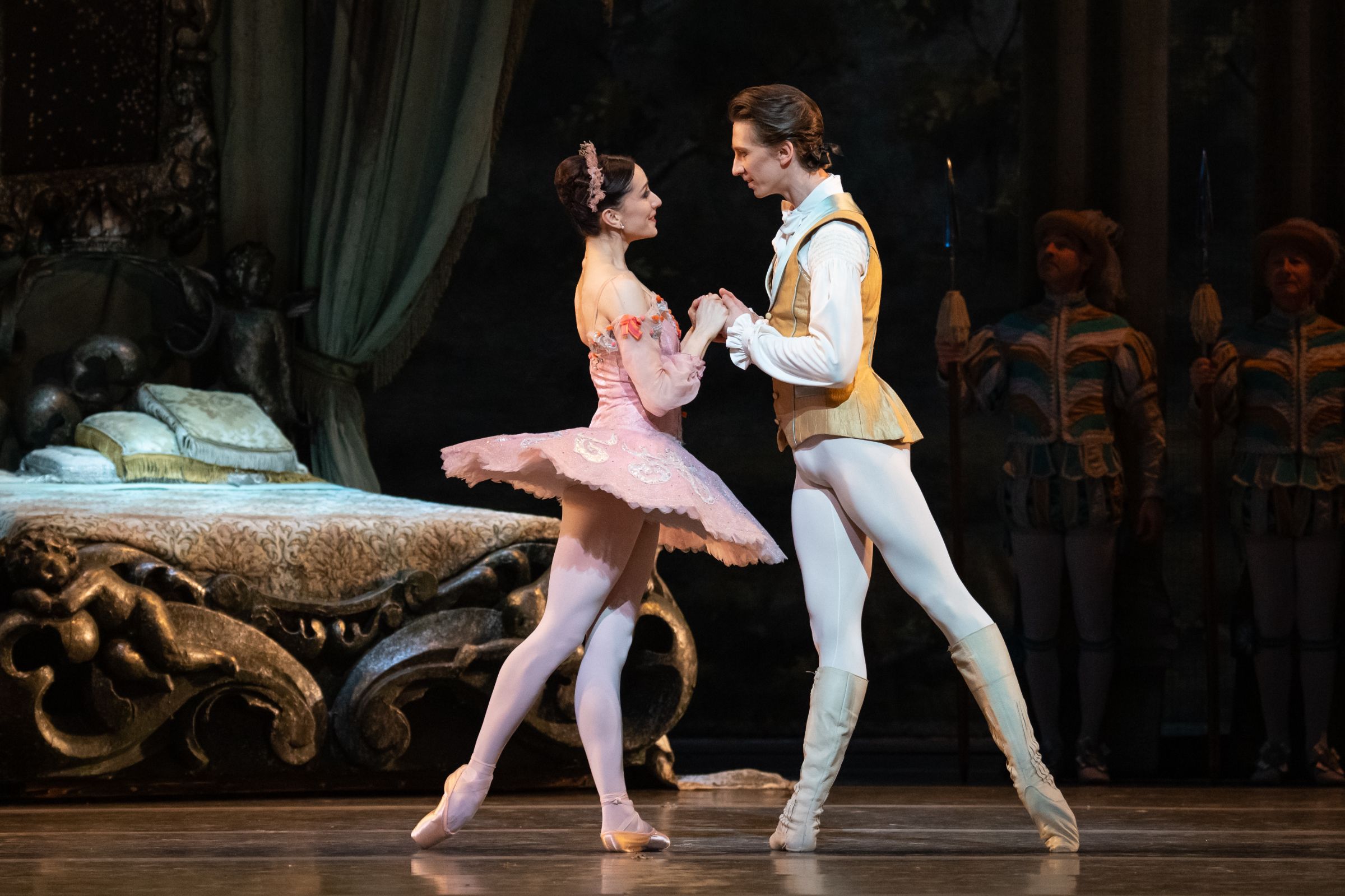 Marianela Nuñez and Vadim Muntagirov in Act 2 of <i>The Sleeping Beauty</i> &copy; ROH | Andrej Uspenski