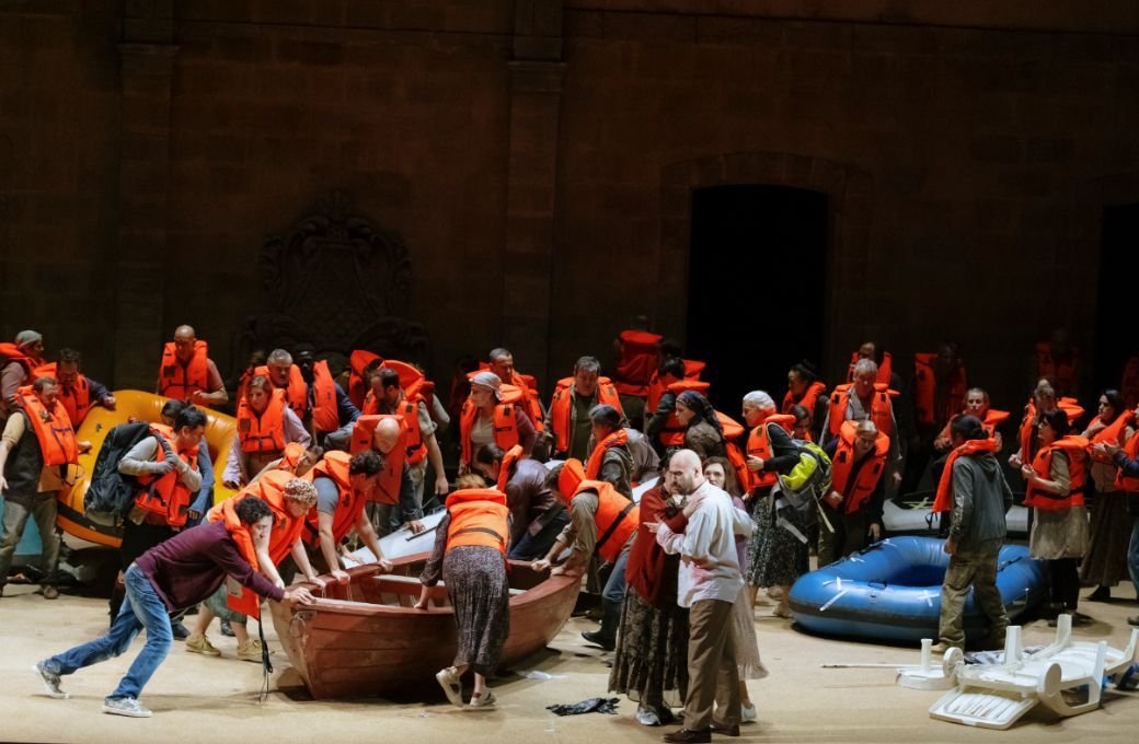 <i>Mo&iuml;se et Pharaon</i> &agrave; l'Op&eacute;ra de Lyon &copy; Blandine Soulage