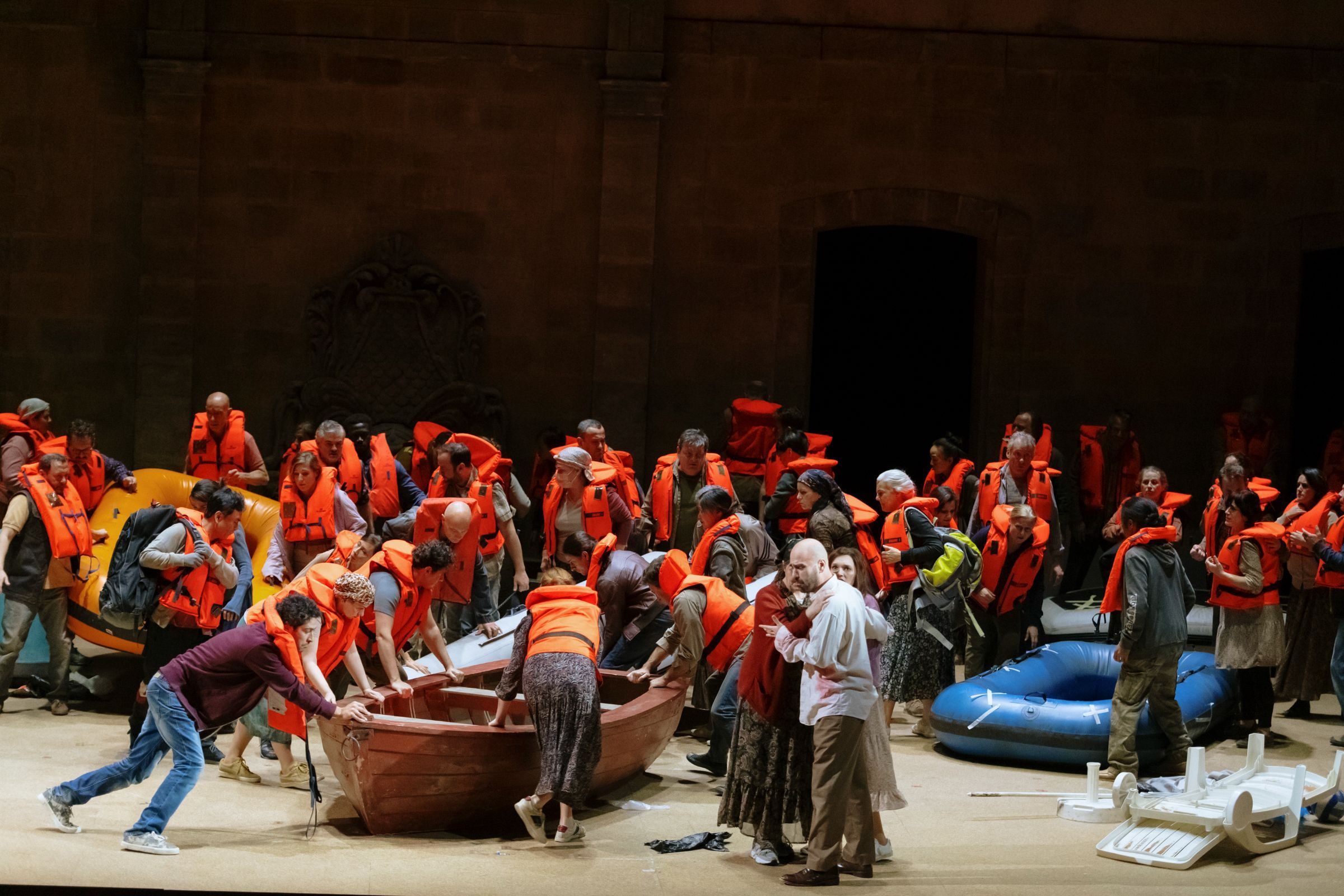 <i>Moïse et Pharaon</i> à l'Opéra de Lyon &copy; Blandine Soulage
