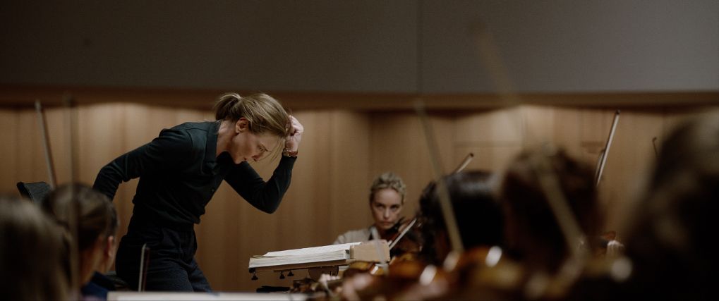 Cate Blanchett and Nina Hoss with the Dresdner Philharmonie in <i>Tár</i> © Focus Features