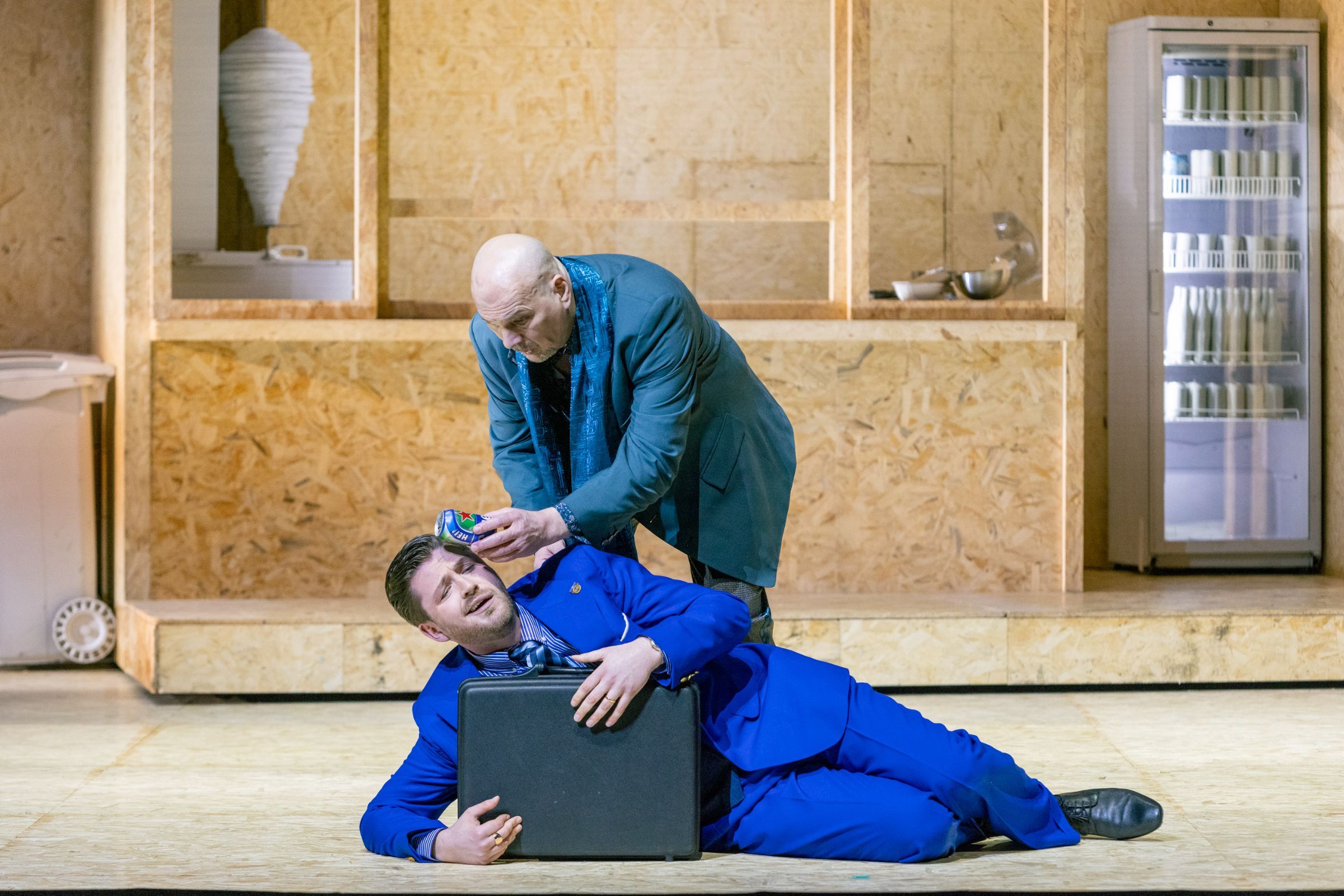 Claudio Otelli (Falstaff) und Samuel Hasselhorn (Ford) &copy; Pedro Malinowski