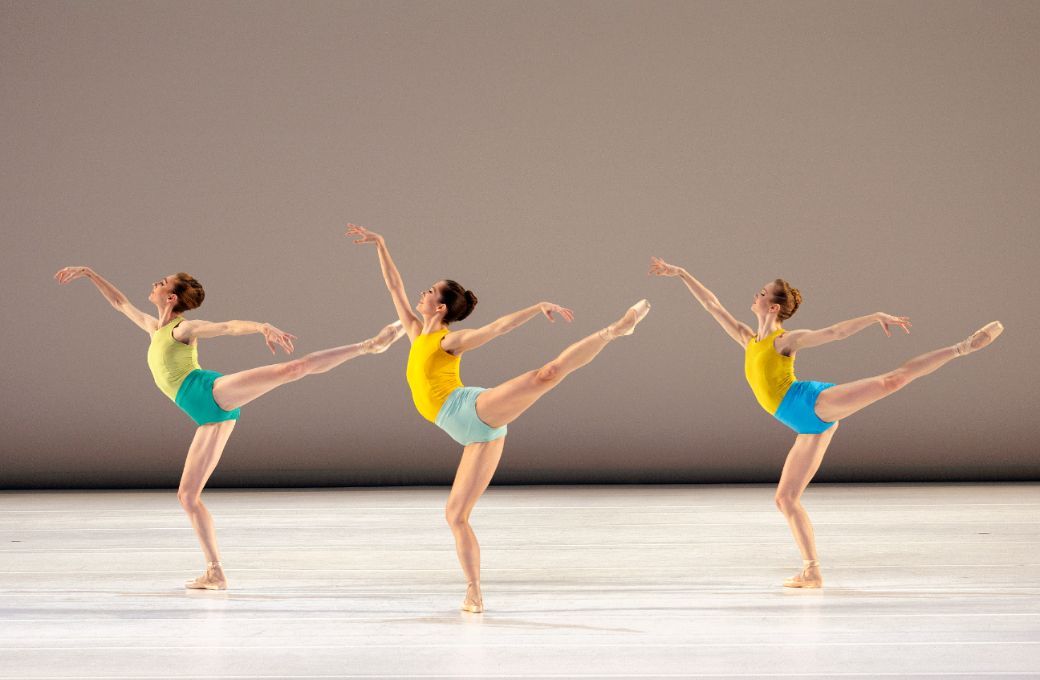 Ashley Laracey, Unity Phelan and Emma Von Enck in Justin Peck's <i>Copland Dance Episodes</i> &copy; Erin Baiano