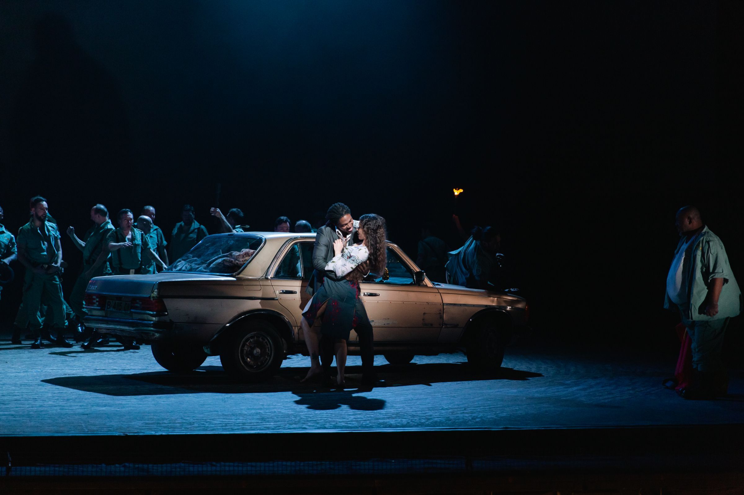 Nmon Ford (Escamillo) and Ginger Costa-Jackson (Carmen) &copy; Adiam Yemane