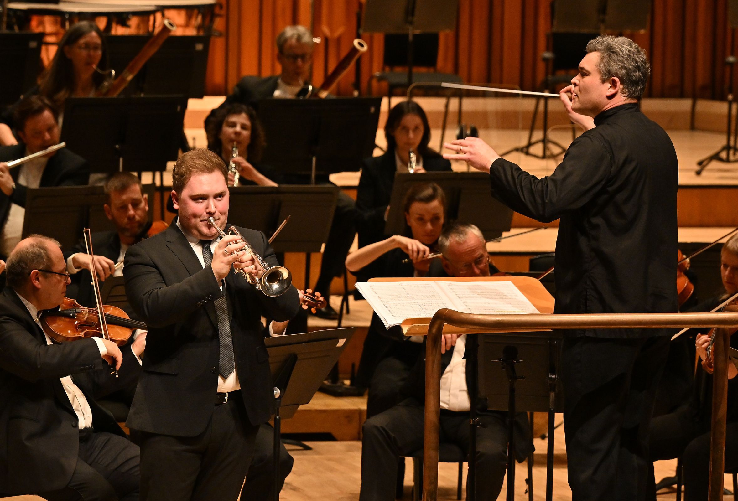 James Fountain, Ryan Wigglesworth and the London Symphony Orchestra &copy; LSO | Mark Allan