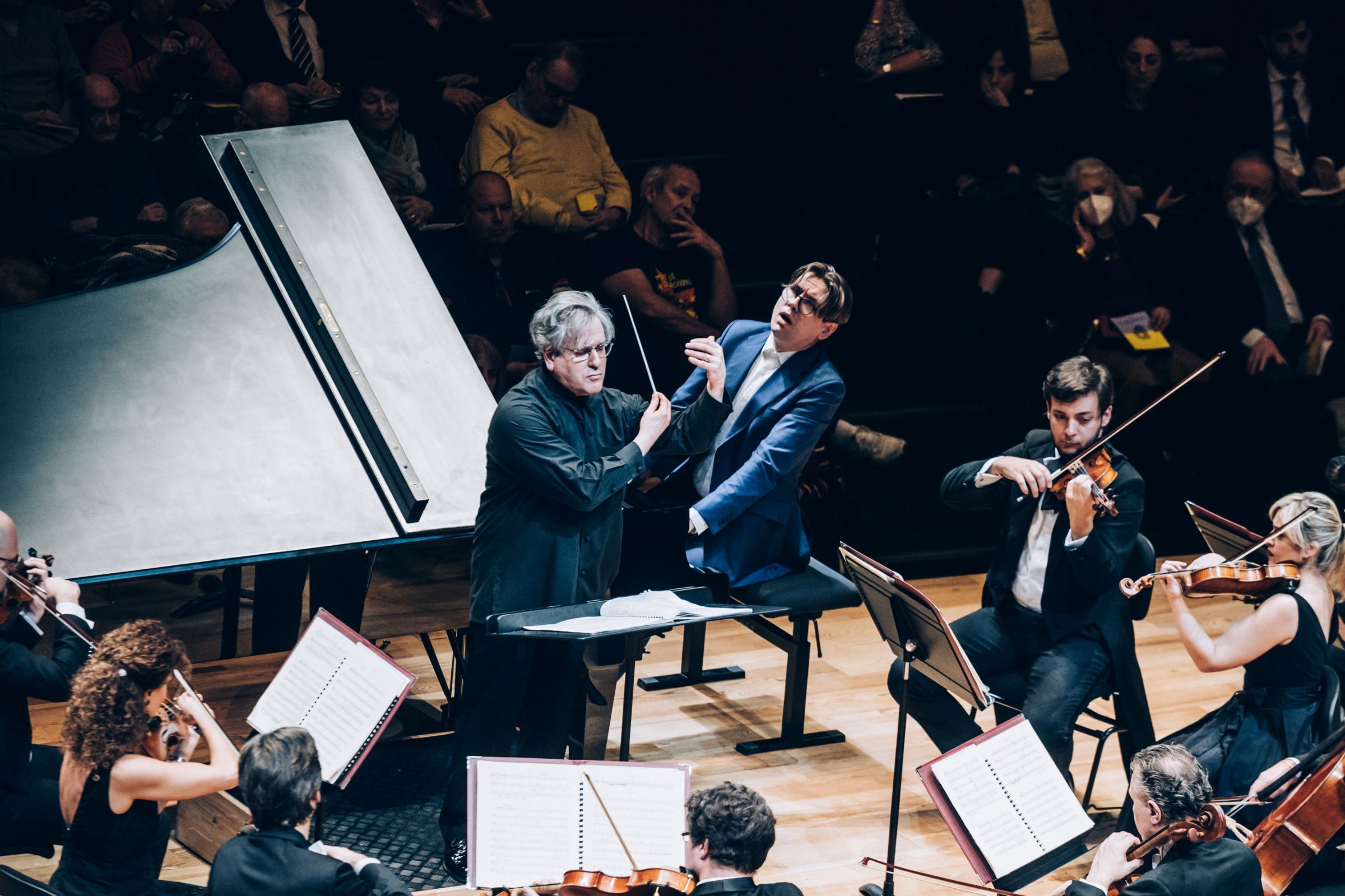 Antonio Pappano, Víkingur Ólafsson et l'Orchestra dell'Accademia Nazionale di Santa Cecilia © Ondine Bertrand