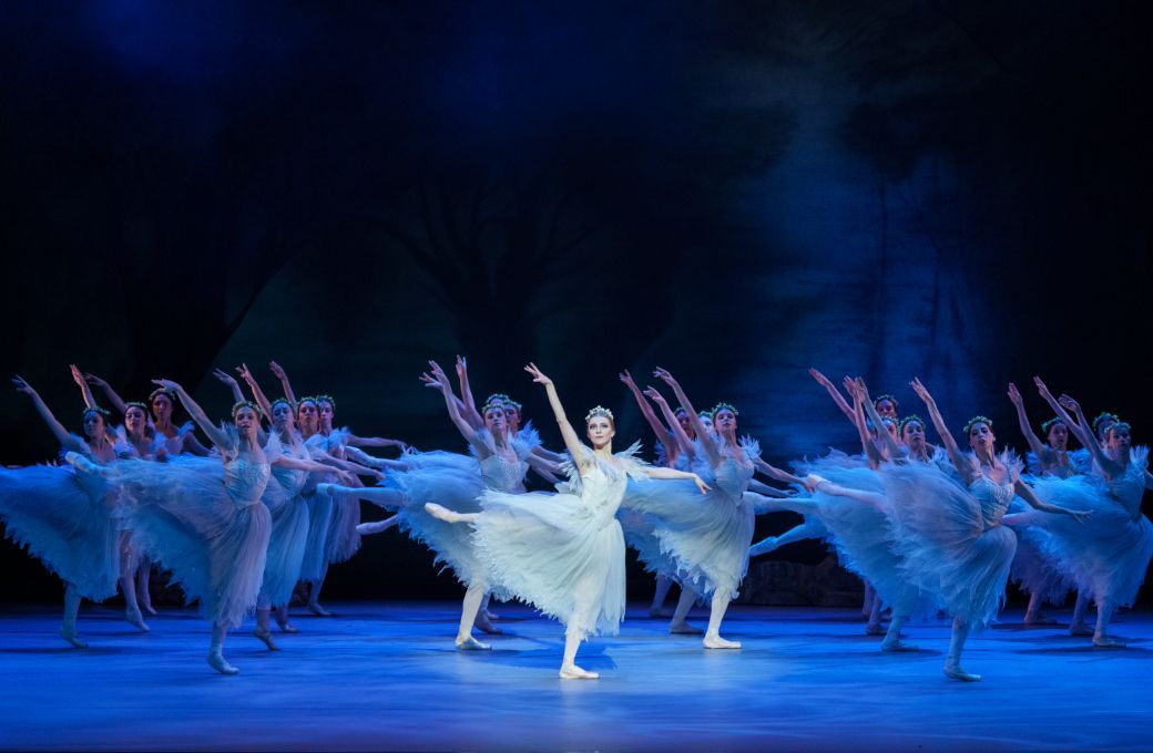 United Ukrainian Ballet in <i>Giselle</i> Act 2 with Elizaveta Gogidze as Myrtha © Altin Kaftira