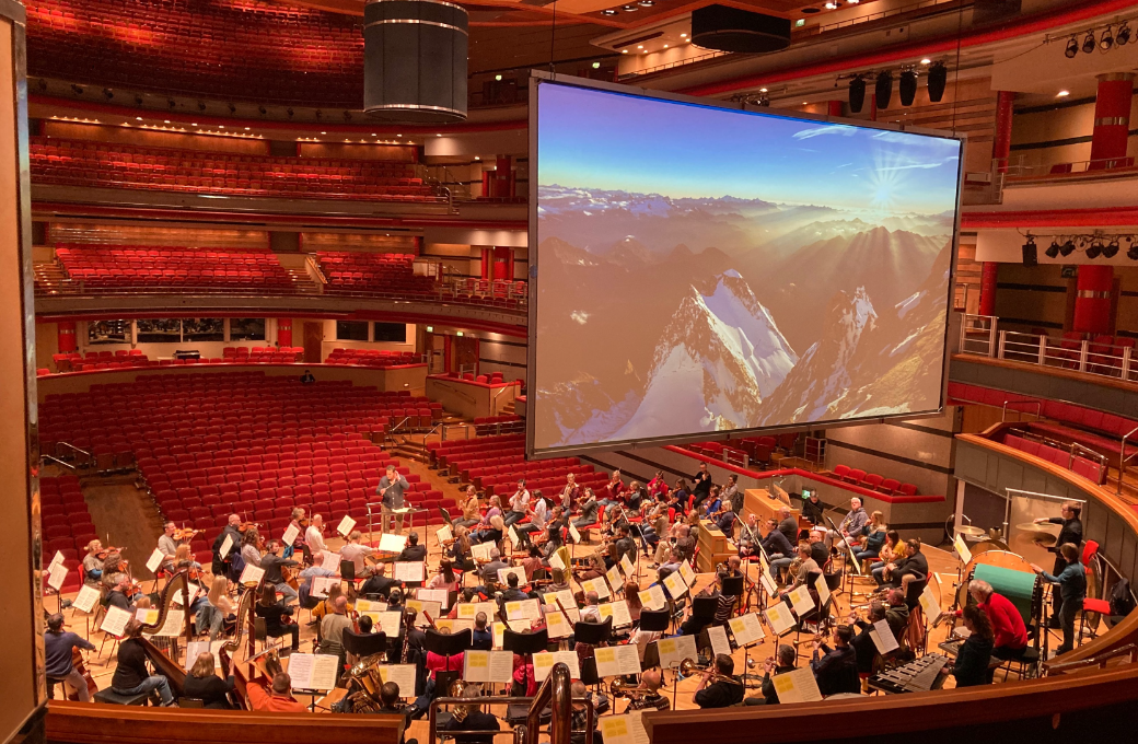 Nikolaj Szeps-Znaider and the RLPO rehearsing in Symphony Hall © Royal Liverpool Philharmonic Orchestra