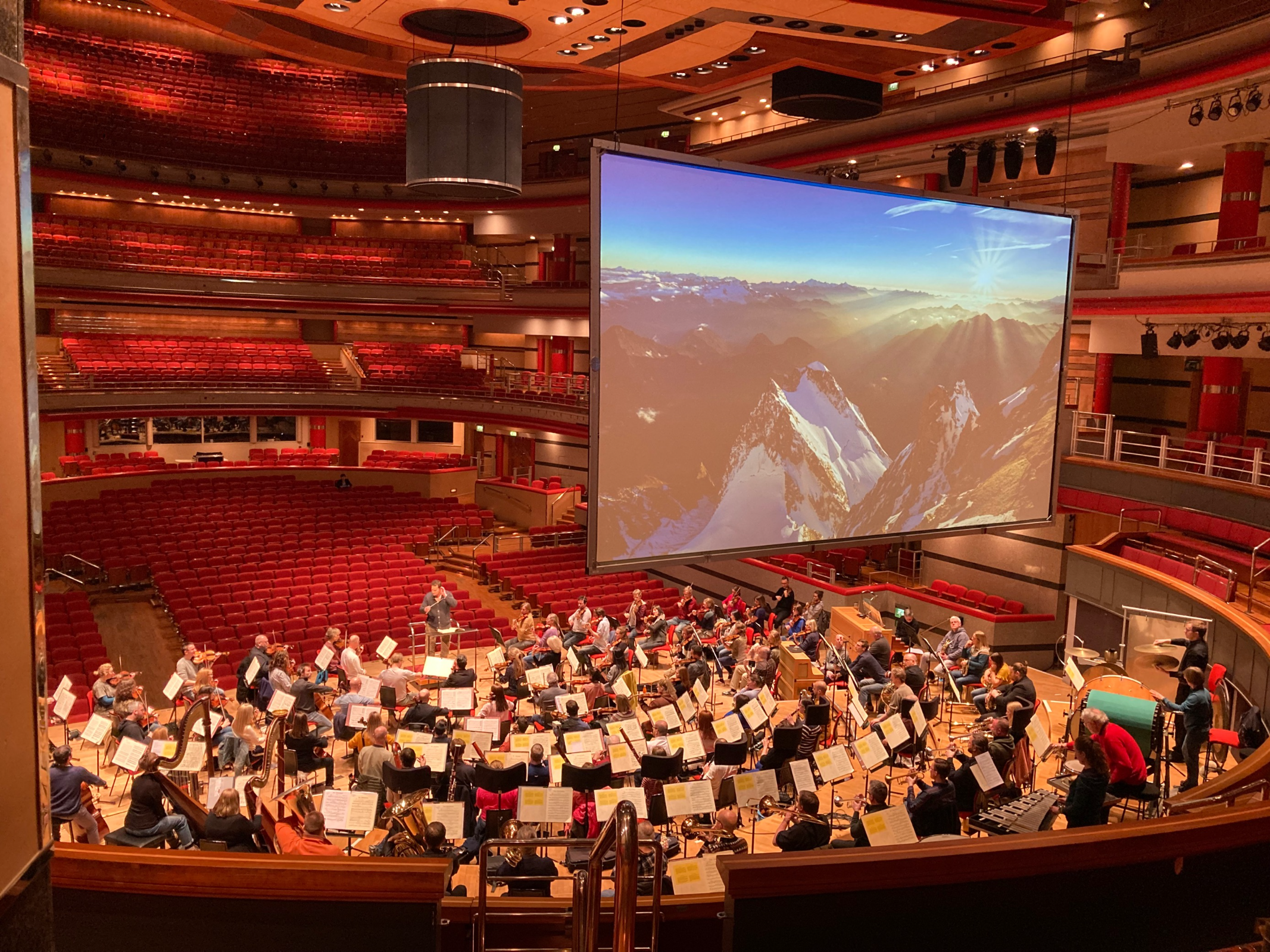 Nikolaj Szeps-Znaider and the RLPO rehearsing in Symphony Hall &copy; Royal Liverpool Philharmonic Orchestra
