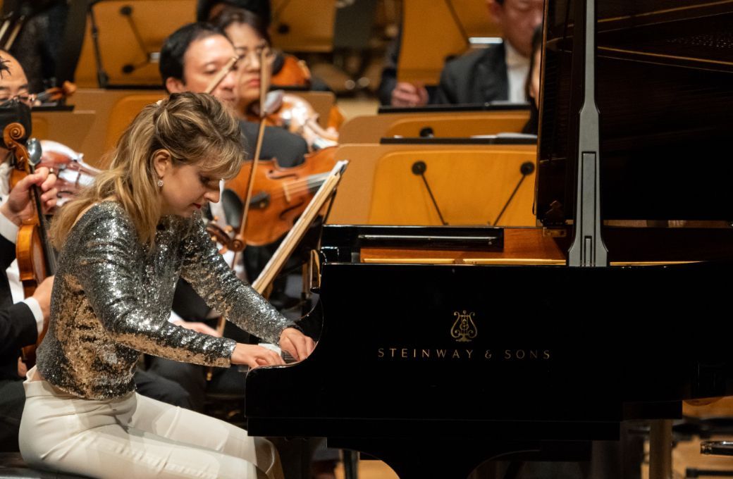 Lise de la Salle and the Singapore Symphony Orchestra &copy; Singapore Symphony Orchestra | Aloysius Lim