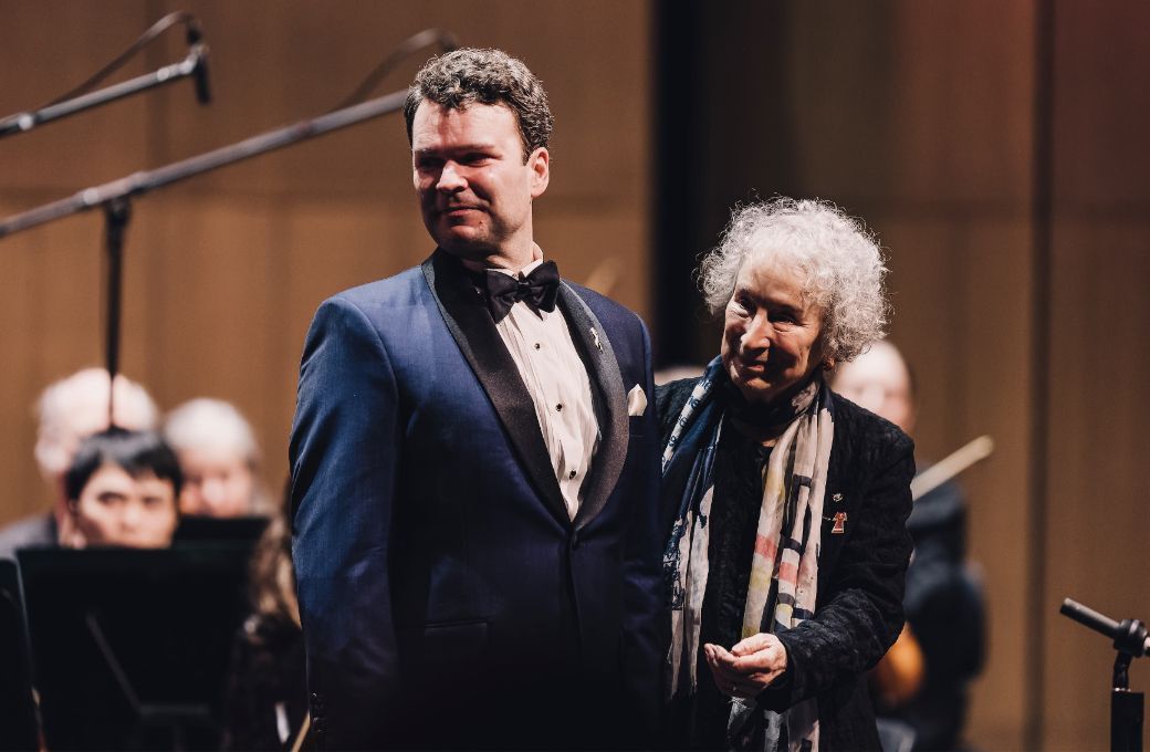 Joshua Hopkins and Margaret Atwood &copy; Curtis Perry