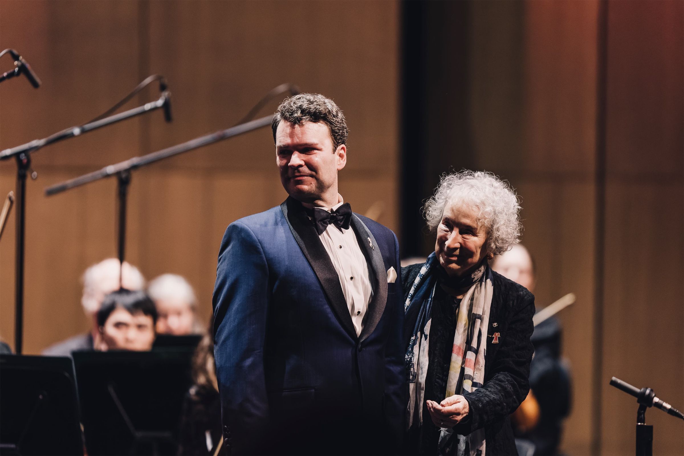 Joshua Hopkins and Margaret Atwood &copy; Curtis Perry