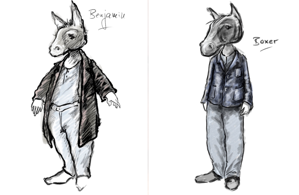 Costume designs for Benjamin and Boxer &copy; Klaus Bruns