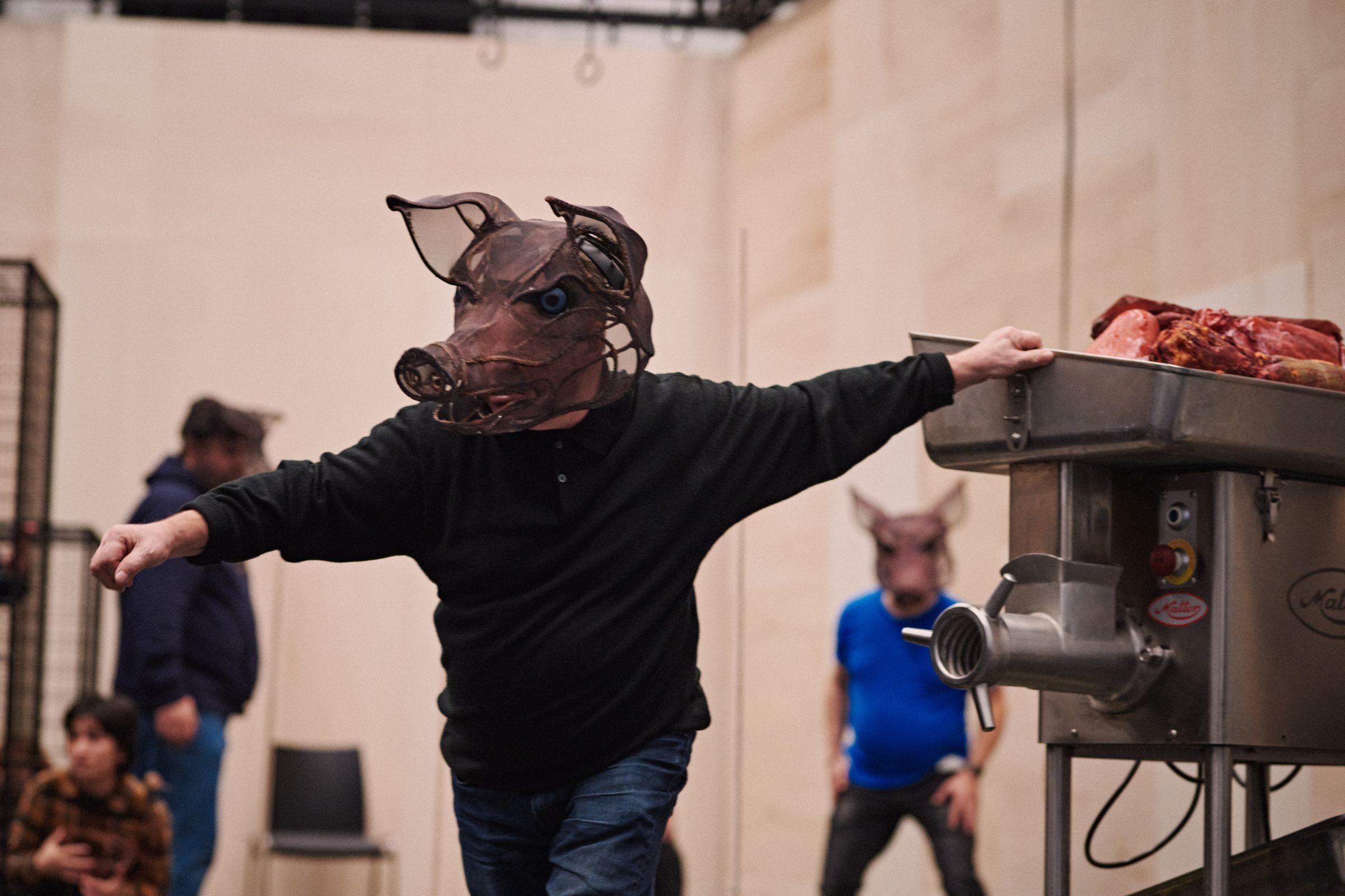 Gennady Bezzubenkov (Old Major) with the meat grinder &copy; Milagro Elstak