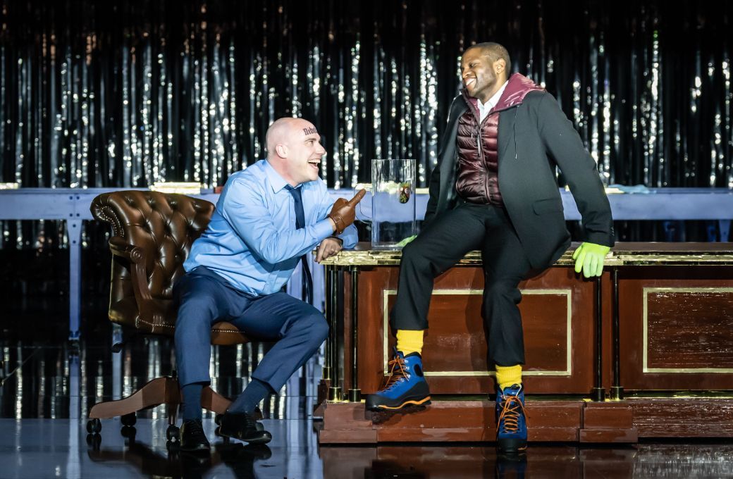 Leigh Melrose (Alberich) and Fredrick Ballentine (Loge) &copy; English National Opera | Marc Brenner