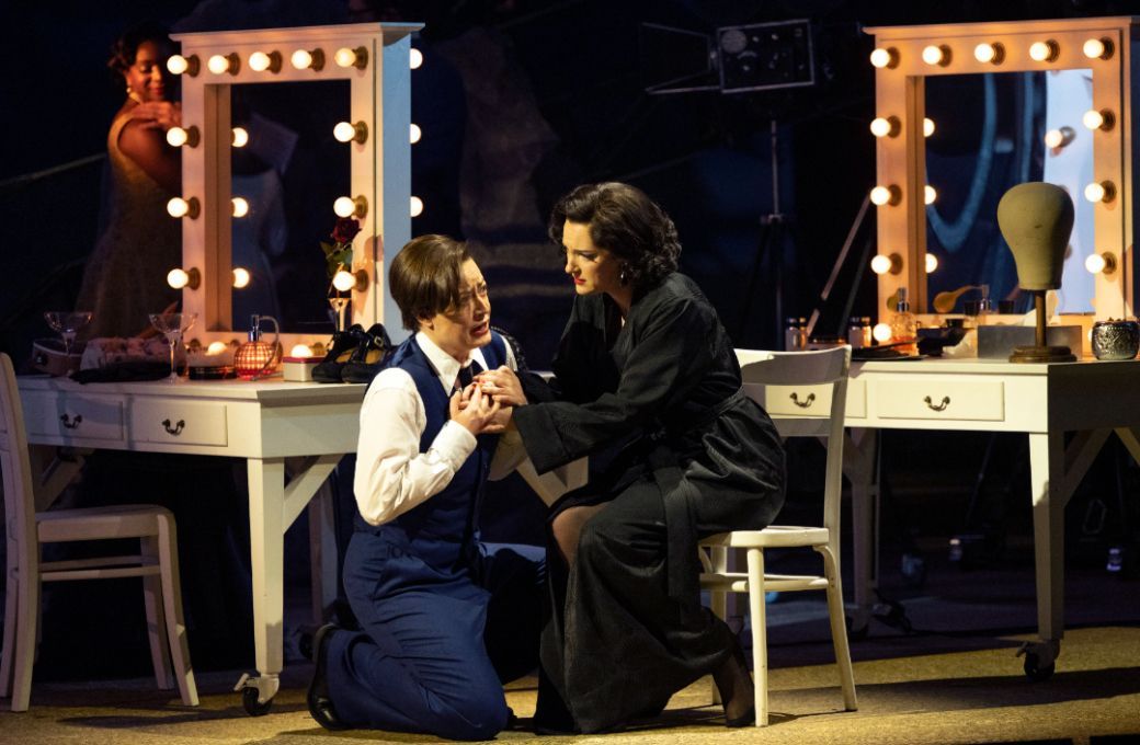 Hanna Hipp (The Composer) and Jennifer France (Zerbinetta) &copy; Richard Hubert Smith