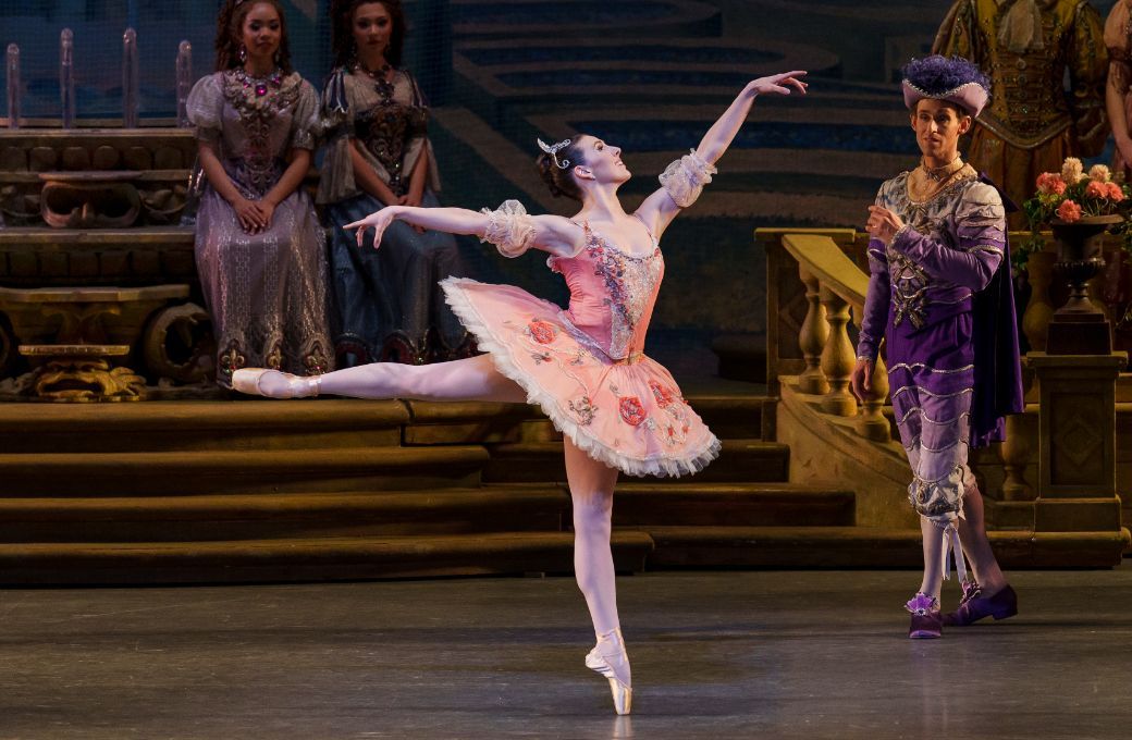 Tiler Peck as Aurora in Act 1 of <i>The Sleeping Beauty</i> &copy; Paul Kolnik