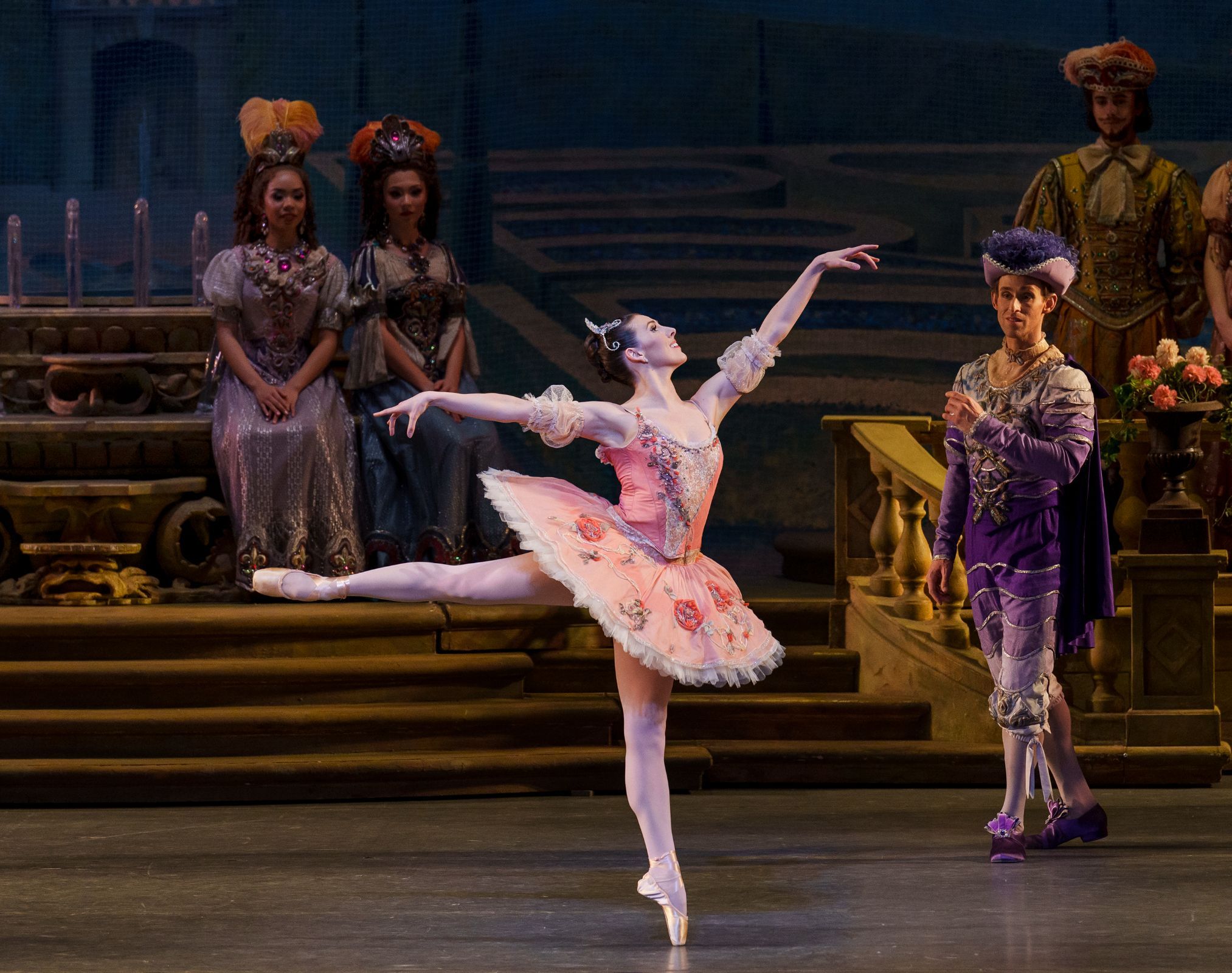 Tiler Peck as Aurora in Act 1 of <i>The Sleeping Beauty</i> &copy; Paul Kolnik
