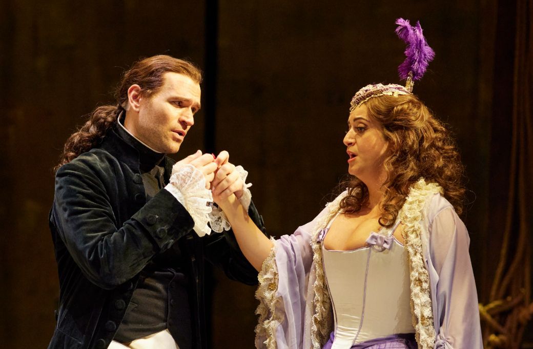 Michael Fabiano (Maurizio) and Natalie Aroyan (Adriana Lecouvreur) &copy; Keith Saunders